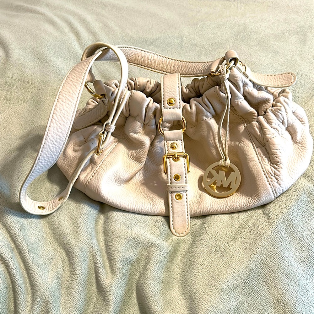 Michael Kors cream handbag
